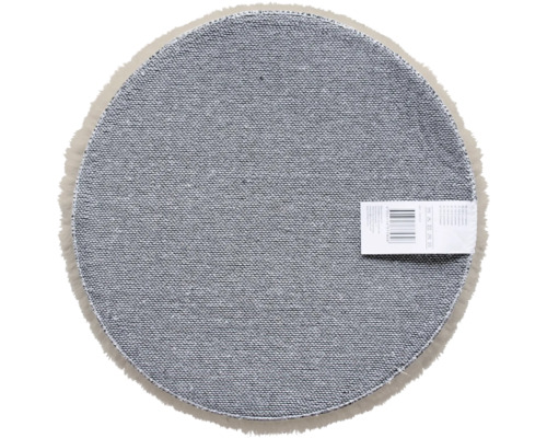 Rund mattundersida med etikett