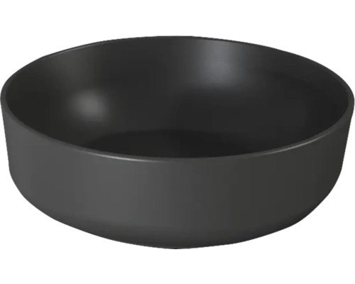 Svart rund skål