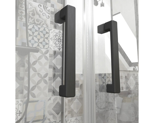 Duschkabin med två handtag