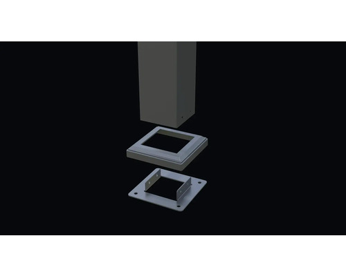 Stolpe med stolplock och stolpfot