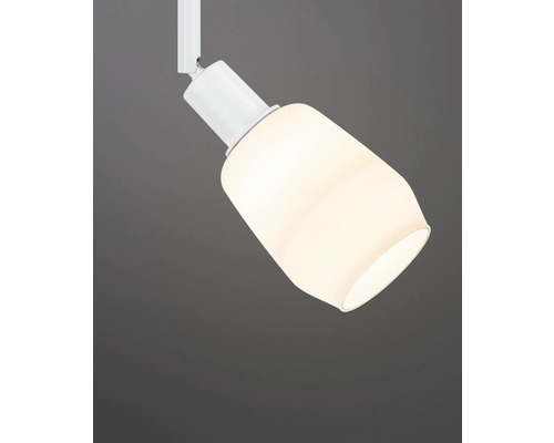 Vit skenspotlight med glasskärm