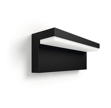 Svart rektangulär vägglampa