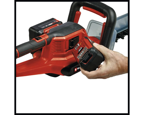 Einhell batteridriven häcksax med insatt batteri