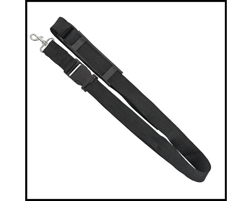 Axelrem av tyg med spänne och karbinhake