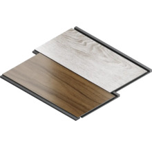 Två vinylgolvpaneler med klickanslutning