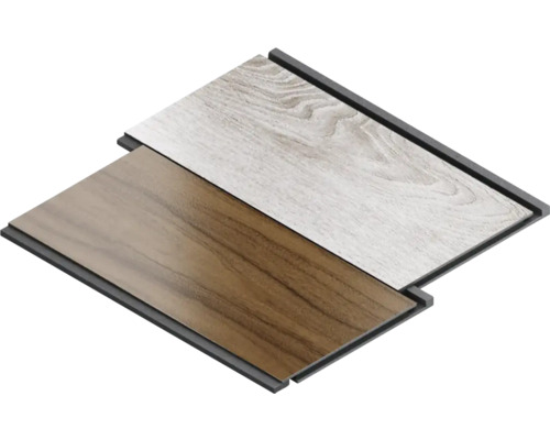 Två vinylgolvpaneler med klickanslutning