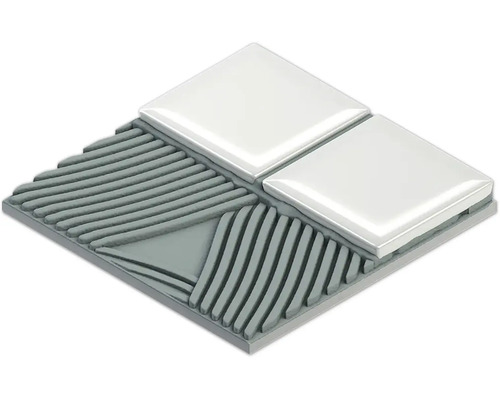 Illustration av kakel som läggs på kakelfix