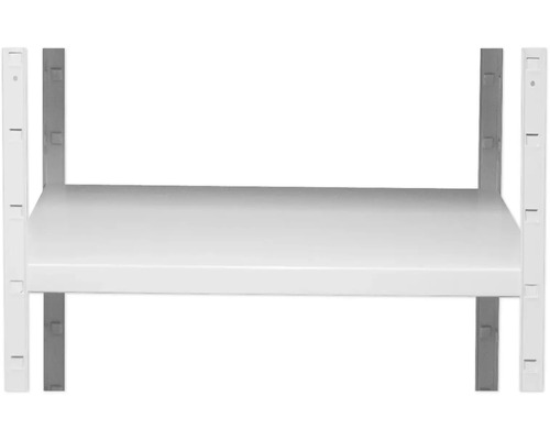 Metallhylla med en hylla