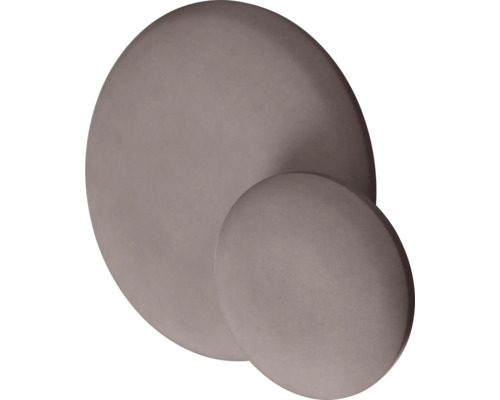 Två runda vägglampor