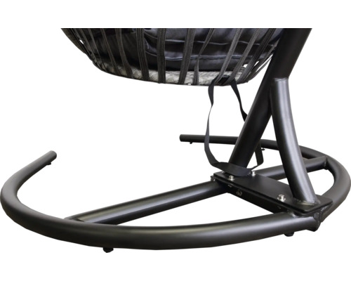 Detaljvy av ramen på en hängfåtölj