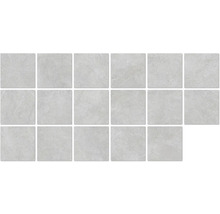 Rektangulära golvplattor med stenmönster, i en fyr gånger fyra layout