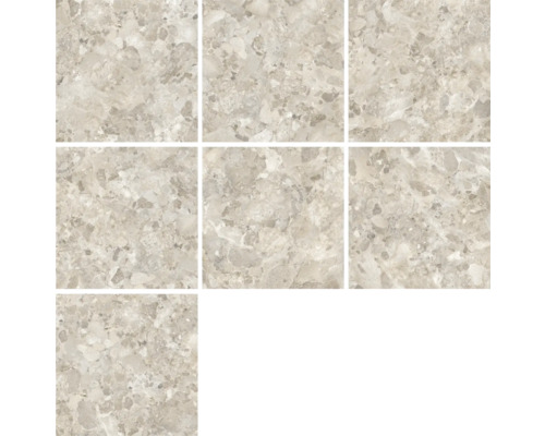 Nio golvplattor med marmorutseende