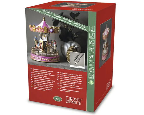 Konst Smide Karusell med LED-belysning i produktförpackning