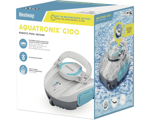 Bestway Aquatronix G100 poolrobot, lämplig för grunda pooler upp till 18 kvadratmeter
