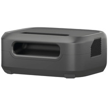 Svart bordsfläkt med ventilationsöppningar