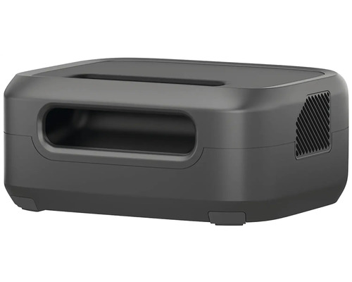 Svart bordsfläkt med ventilationsöppningar