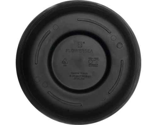 Blomfat av plast, diameter 35 cm