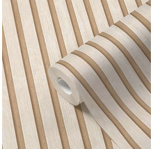 Tapetrulle med träpaneldesign