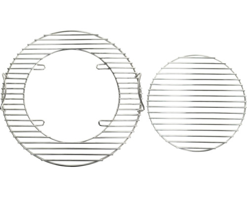 Två grillgaller av metall