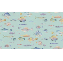 Tapet med fiskmönster för väggdekoration