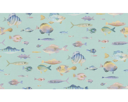 Tapet med fiskmönster för väggdekoration