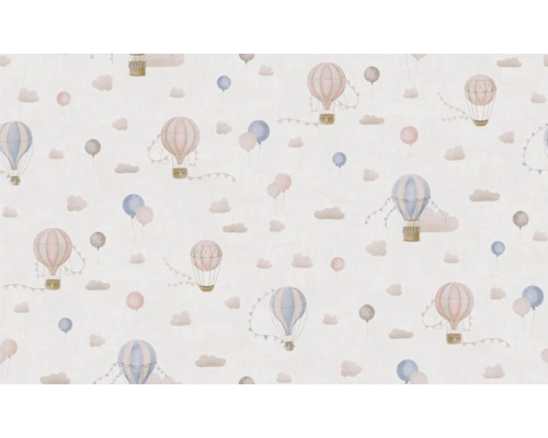 Tapet med ballonger och molnmönster