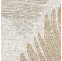 Närbild av en strukturerad tapet med bladmönster