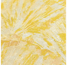 Gul strukturtapet med abstrakt mönster