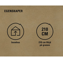 Lämplig för inomhusbruk och 210 centimeter hög