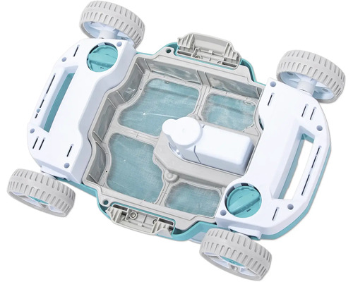 Poolrengöringsrobot med filter och hjul