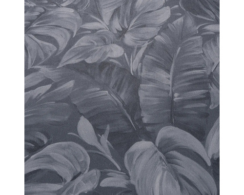 Närbild av ett tyg med bladtryck