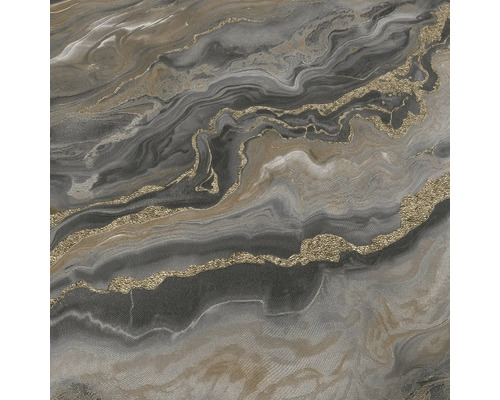 Tapet med marmormönster i grått och guld