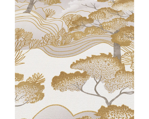 Tapet med träd- och landskapsmönster