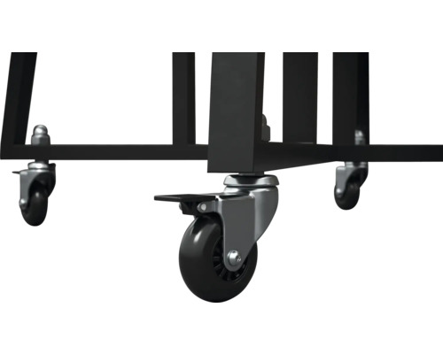 Detaljvy av ett underrede med hjul