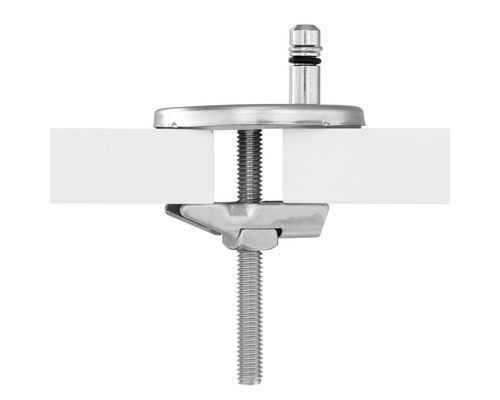 Fästklämma med skruvklämma för montering
