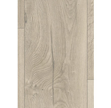 Närbild av ett laminatgolv med trästruktur