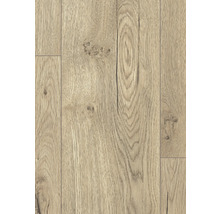 Närbild av paneler med trästruktur för golvbeläggning