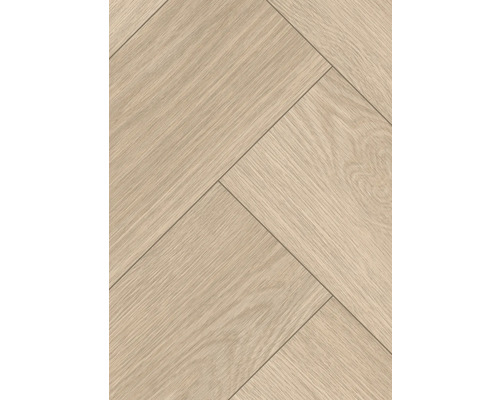 Läggning av ljust laminat i fiskbensmönster