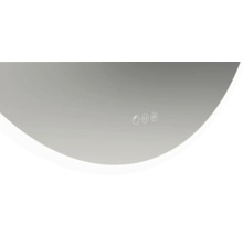 Badrumsspegel med beröringssensor för styrning av ljus och värme