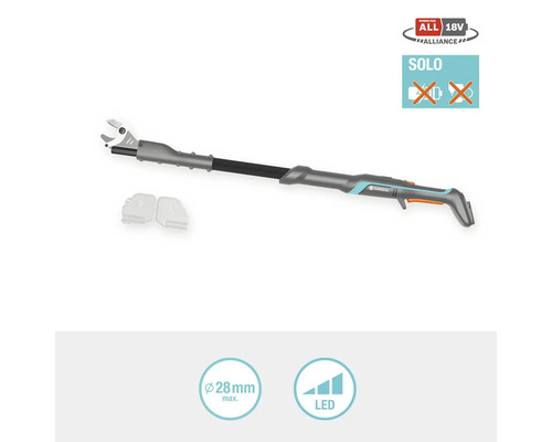 Gardena batteridriven grensax utan batteri