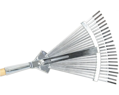 Metallräfsa med träskaft för trädgården