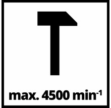 Symbol för maximalt antal slag på 4500 slag per minut