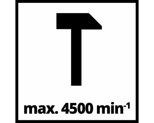 Symbol för maximalt antal slag på 4500 slag per minut