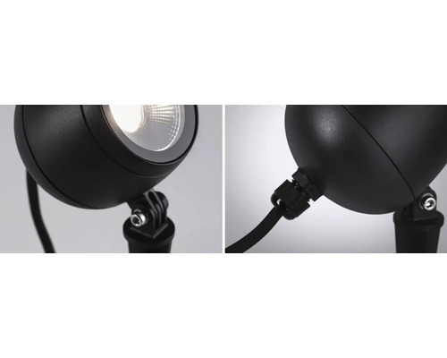 Svart trädgårdslampa för utomhusbelysning
