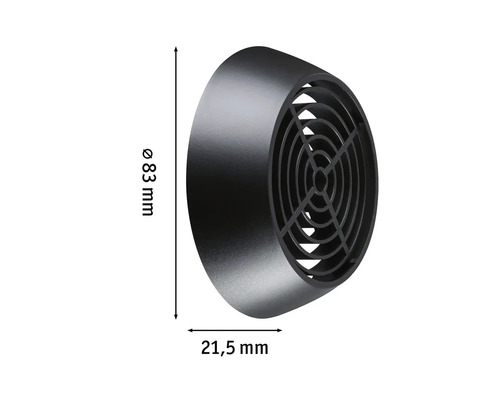 Skyddsgaller av plast med måtten 83 mm i diameter och 21,5 mm i djup