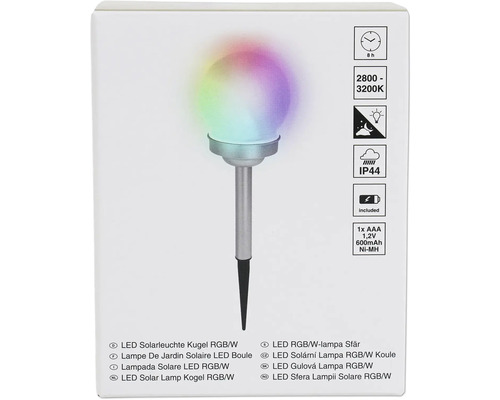 LED solarlampa sfär med färgväxling för trädgårdsbelysning