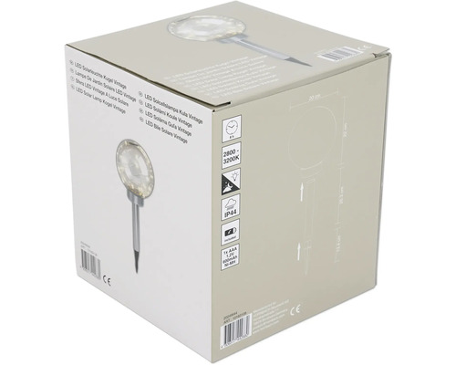 Förpackning för LED-solcellslampa kula vintage