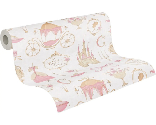 Mönsterrulle med barnrumstapet med motiv från sagornas värld