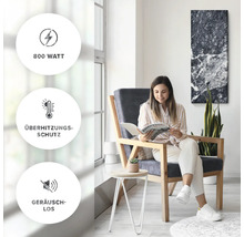 Vardagsrum med infraröd värme: 800 watt, överhettningsskydd och tyst drift