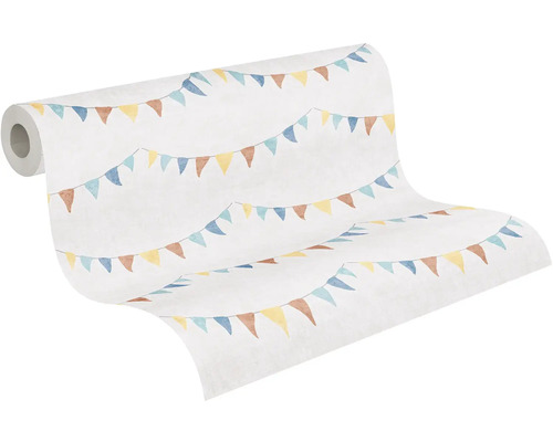 Tapetrulle med vimpelkedjemönster